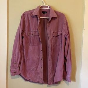 Lands End Shacket purple corduroy. Size M